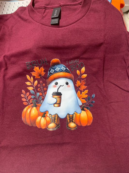Bruh I mean boo tshirt